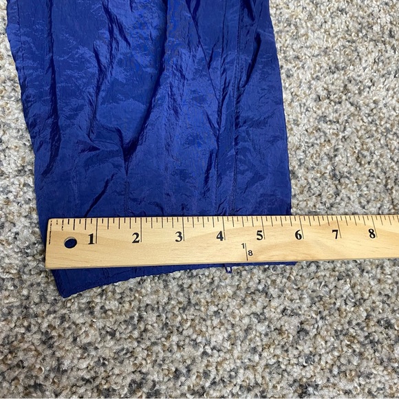 Vintage Nike Pants Mens Large Navy Blue 90s Nylon Track Joggers Sweatpants Baggy - Picture 3 of 9